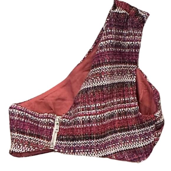 NBD Paisa Crossover Crop Top in Magenta & Ivory – NWOT Size Small - Picture 3 of 4